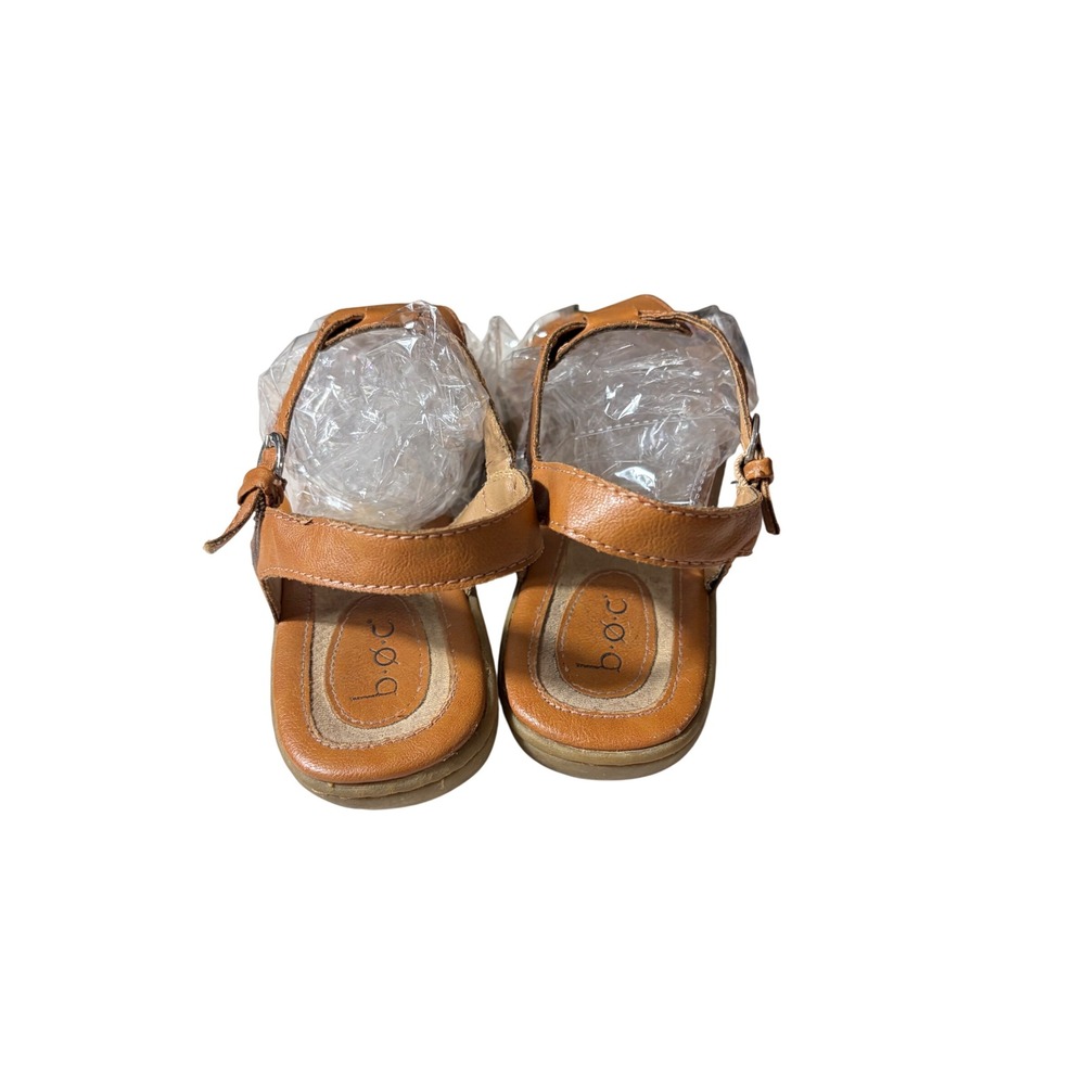b.o.c. Born Concept Women Tan Thong Slingback Sandals Flat Buckle C76337 Size 9M - Picture 3 of 14